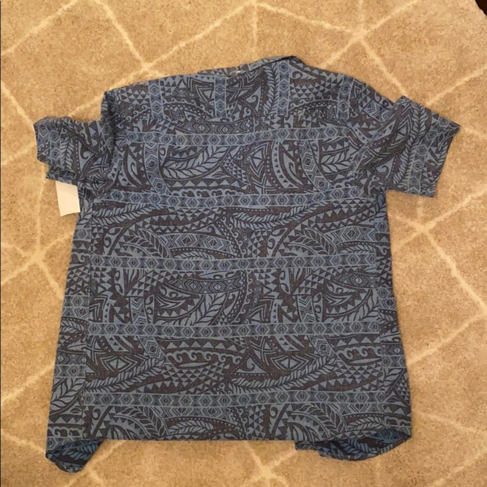 jack o’neill patterned blue button down - Picture 4 of 4